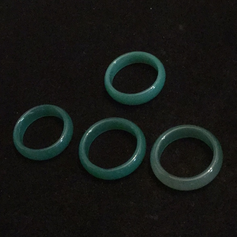 Genuine Jade Band Style Ring